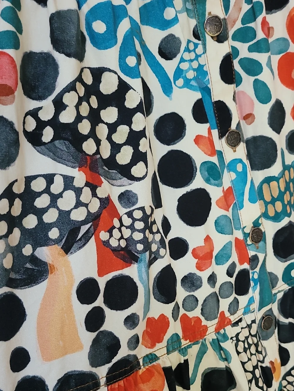 Farm Rio Mushroom Forest Canvas Dress - Picture 8 of 16